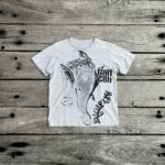Vintage early y2k Ganesh Ice blue tatoo t shirt S