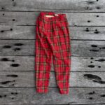 Penny black plaid wool pants Small