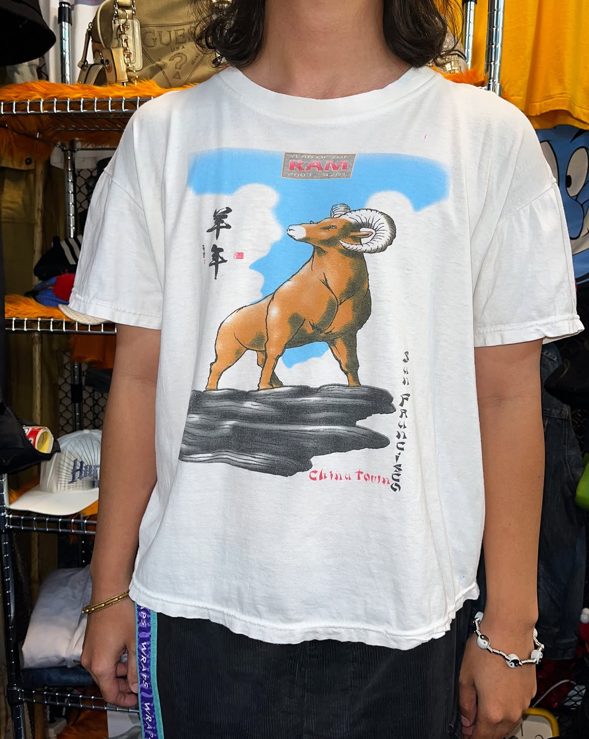 001 Vintage 2003 Year of the ram Chinatown San Francisco t shirt XL - Image 1