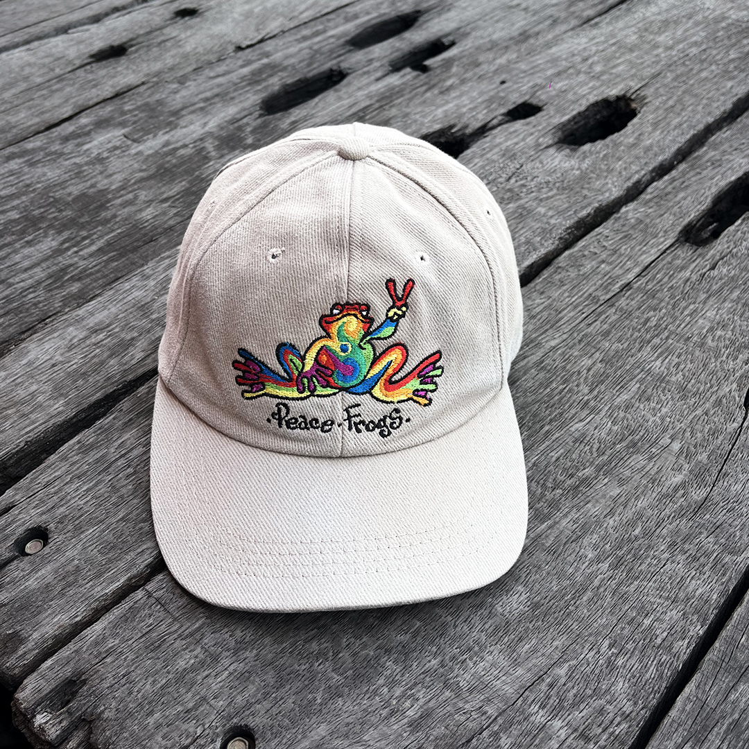019 Vintage early Y2K Peace Frogs hat - Image 1