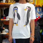 Vintage 80s Cyberpunk penguin be cool t shirt Medium